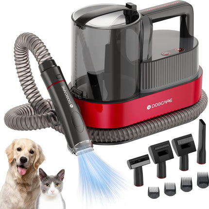 DOGCARE 6-in-1 Modern Grooming Kit with Vacuum, Cat & Dog Clippers & Vacuum