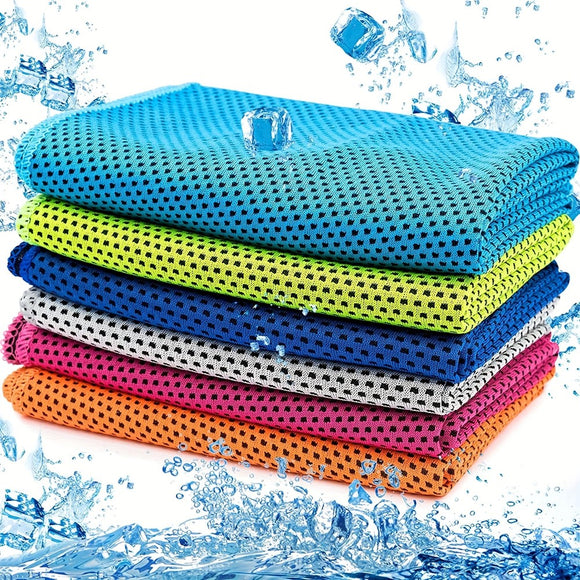 10 Pack: Microfiber Cooling Towels - 32"x12"