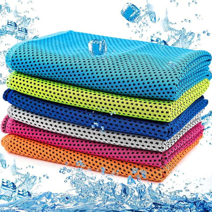 10 Pack: Microfiber Cooling Towels - 32"x12"