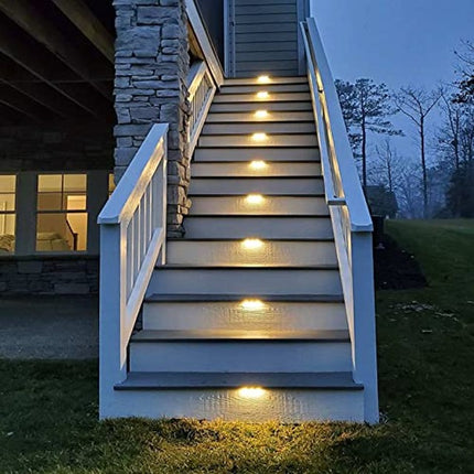 16-Pack Solar Waterproof LED Deck Lights